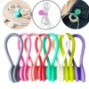 Magnetic Twist Cabine Ties Cabled Silicone Cable Suports Cord Wrap Wrap Holding Stuff Stuff Cabos Organizador para o escritório em casa SN4741