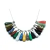 Mode mix kleur natuursteen hangers water-drop charms kettingen voor sieraden maken 50pcs / lot 496 H1