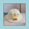 Gorras Sombreros 15459 New Baby Cartoon Kids Bucket Hat Niños Niñas Sunhat Niños Sun Drop Delivery 2021 Mxhome Dht1S