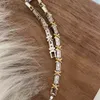 Choucong varumärke bröllop armband lyxsmycken 18K vit guldfyllning runda klipp 5a kubik zirkon cz diamant ädelstenar party lovar co9014765