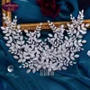 Ornamento di lusso Tiara nuziale Copricapo da sposa in cristallo barocco Corona con strass con gioielli da sposa Accessori per capelli Corone nuziali con diamanti Copricapo