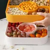 Gift Wrap 1Pc Durable Candy Box Useful Compartments Party Serving Platter With LidGift