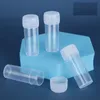 Bottiglie di imballaggio Flacone di plastica da 5 ml Contenitori vuoti Scatola di immagazzinaggio Fiale campione con coperchio per test