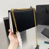 Designer- Flip Shoulder Bag Högkvalitativ guld hårdvara kedja 22cm kvinna kväll messenger väska plånbok handväska
