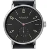 Topp nya Nomos 8mm Dial Luxury Mens Watches Independent Seconds Steel Case Leather Watch Quality Wristwatches297T