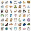 100pcs-pack dessin animé nature animal mignon autocollants en gros vinyle autocollant étanche ordinateurs portables voiture scrapbooking bouteille d'eau guitare boîte planche à roulettes JDM bagages décalque