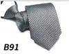 cravatta da uomo cravatta con zip moda 8 cm cravatta con cerniera cravatte pigre a righe colorate controlla cravatte in poliestere cravatte 2 pz / lotto XI59
