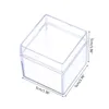 Opakowanie prezentów 12PCS Clear Acryl Square Cube Cube Box Pudełka Pudełka pojemniki na przyjęcie weselne Baby Shower Favours Packaging Casegift