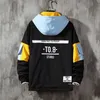 Wetailor män s jacka hoodie mode casual streetwear hoodie män vattentäta kläder mens vindbrytare kappa manlig outwear 220719