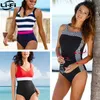 Lifi New Swimsuit Plus Size Swimwear Женщины классические винтажные купальные костюмы пляжа без спинки Slim Wear M 2xl T200114