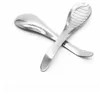 Stainless Steel Spoon Ginger Press Grinder Household Kitchen Tools Melon Fruits Grinding Tool Garlic Masher