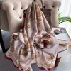 Lenço de lenço feminino de alta qualidade Senfos finos de seda feminina lenços de luxo mole180*90cm