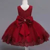 2021 NOWA moda ślubna przyjęcie urodzinowe sukienka letnia dla dziewczyny 1-5 lat dziewczyny sukienka elegancka tutu vestidos ubrania dla dzieci G220518