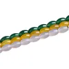 Agate perles en vrac pour Bracelet à bricoler soi-même collier fabrication de bijoux cristal jaune vert blanc couleur perle