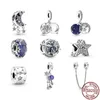 925 Sterling Silver Classic Beads Starry Sky Series Charm Fit Pandora Armband of Ketting Hangers Lady Gift