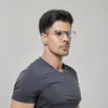 Güneş Gözlüğü Moda Kadınlar ve Erkekler Optik Gözlük UNISEX RETRO TITANIUM ÇERÇEVLİK GÖRÜNÜMLER MYOPIA GÖZLEMLERİ FAZLAY