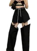 Y2k Hollow Out Slit Design High Waist 2022 Jeans para mujer Gothic Punk Streetwear Hip Hop Mujer Baggy Denim Pantalones Harajuku pantalones L220726
