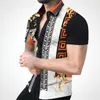 Camisa de vestir para hombre, camisa, ropa, blusa a rayas con estampado, blusa con botones de verano de manga corta Hawaii, tallas grandes, suministro de fábrica, camisas de lujo, sobrecamisa 3xl, tops