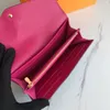 Luxurys -ontwerpers Crossbody Coin Zippy Multicolour Wallet Purse Woman Woman Fashion Clutch portemonnees Emilie Lady Wallets Card Holder Hangbag Wit 238B