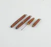 Wood Stainless Steel Ear Pick Spoon Dab Wax Hand Tools Earpick Portale Ear Plucking Cleaner Key Pendant