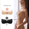 Trägerloser, unsichtbarer, klebriger BH, Brustpolster, Unterwäsche, sexy, nahtloser Push-Up-Silikon-BH für Frauen, sexy Dessous, rückenfreies Bralette