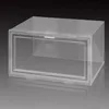 Empty Plastic Transparent Thicken Shoe Rack boxes Foldable Storage Drawers Display Superimposed Combination Shoes Containers Cabinet Boxes