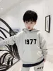 Luxury Kids Boys Girls Set Two Piece Outfits Autumn Baby Boy Cotton Hooded Hoodie Pants Tracksuits Children's Casual Clothes