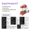 Epacket EasyThreed K7 Desktop Mini 3D -skrivare 100100100mm tryckstorlek för barn Student Hushåll Utbildning240w281m1453763