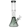 10-Inch Beaker Glass Bong with Tree Perc, Diffused Downstem, 14mm Female Joint