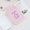 Corée Style sac à main dessin animé ours lapin impression peluche sac à fermeture éclair pour femmes filles mignon IPAD sacs de rangement 3 couleurs belle