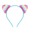Cute Baby Cat Ears Sparkling Headband Cloth Wrapped Iron Kids Girls Hair Accessories Wholesale 1 65xt E3