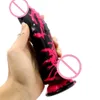 Realistisk silikon dildo ingen vibrator onani sexig leksak för män kvinnor onanator kuk med kraftfulla sugkopp vuxna leksaker