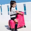 Kinder Rollgepäck Spinner Räder Koffer Kinder Kabine Trolley Reisetasche Kind Niedlich Baby Handgepäck Kofferraum Kann Sitzen Fahrt J220708 J220708