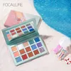 FOCALLURE Glitzer-Lidschatten-Palette, professionelles pigmentiertes Puder-Schimmer-Lidschatten-Make-up 220525