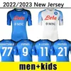 Jerseys de football 22 23 Napoli Maglia Naples Zielinski Anguissa Olivera Kvaratskhelia Football Shirt Osimhen Fabian Lozano SSC Man