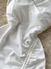 Verão sexy cordão bodycon dres branco halter mini vestidos senhoras cintura alta sem mangas clube festa robe feminino 220613