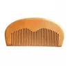 Natural Wood Peach Comb Hair Brushes Portable Men039s Wooden Beard Comb With Custom Logo7426902