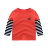 2022 magliette per abbigliamento per bambini all'ingrosso T-shirt manica lunga primavera per bambini all'ingrosso