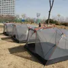 Tendas simples Family Barratess Fácil Carry Inflável Backpacking para Beach Travel Gramn Windproof e à prova de chuva