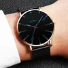 Wristwatches Men Watch Fashion Luxury Quartz Wristwatch Mens Business Mesh Belt Watches Classic Simple Male Clock Man Wrist RelogioWristwatc