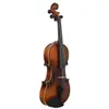 Instrumento de música de violín de grado 4/4 de prueba de rendimiento profesional de violín de borde blanco brillante de color natural de arce tallado a mano