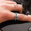 8mm cool roestvrij staal roteerbare mannen ring kan open bierfles ketting punk vrouwen sieraden voor feest cadeau