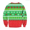 Hommes Femmes Pull De Noël Moche 3D Arbre De Noël Flocons De Neige Renne Imprimé Automne Hiver Vacances Sweat Xmas Jumpers L220801