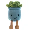 NOVA SIMULAÇÃO GREEN GREEN Suculent Succulent Plush Ornamentos da sala de estar divertida em vasos de brinquedos bonecos de brinquedos