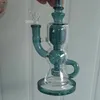 Bongs Ash Catcher Bubbler Roken Accessoires Hookahs Tornado Hookah Recycler Glazen Sigarettenpistool Olie Boorboringsstig gratis kwartskom hoornkom