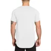 Gym Sport T Katoen Korte Mouw Running Shirt Men Training Training T -fitness tops Rashgard T -shirt 220615