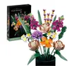 Pomysły na dekoracje domowe Zestawy kwiatowe Zabawki Zestawy bukietu Bloków budulcowych Kwiaty Orchide