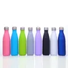 500ml Vacuum Flask 17oz Cola Mugs Water Bottles Shape Sports Solid color sprayed Stainless Steel Double Wall Thermos