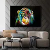 Graffiti Cute Monkey Canvas Painting Colorful Printed Poster and Wall Pictures For Living Room Home Decorations