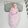 6Layer katoen gepersonaliseerde mousseline creatief geschenk baby kinderen wrap deken slapen quilt bed cover 220712